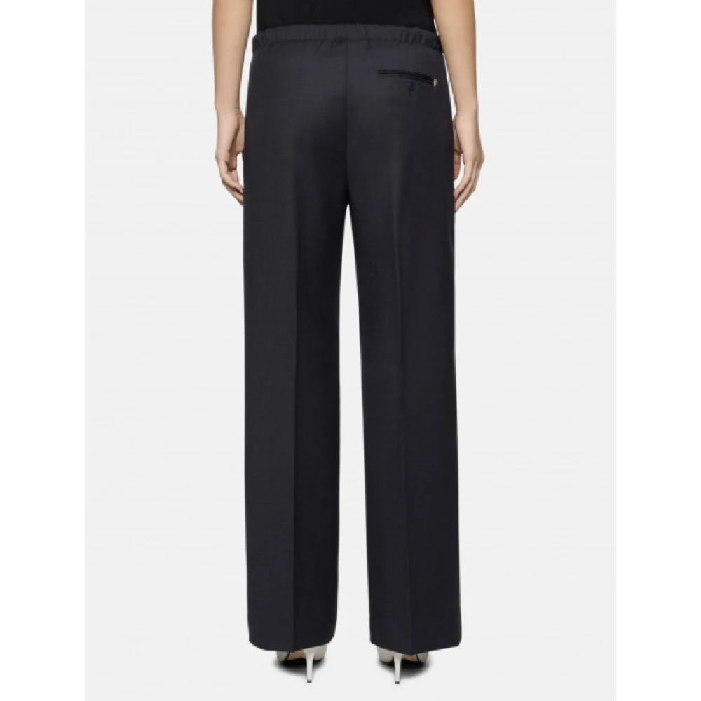 Dondup Wollen gabardine loszittende chino broek Blue Dames