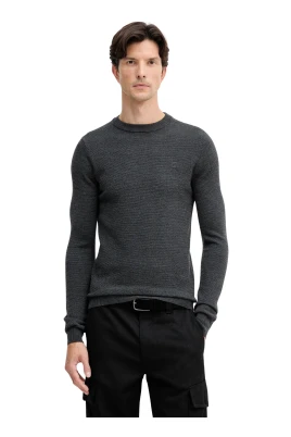 Texturerad Crewneck Tröja