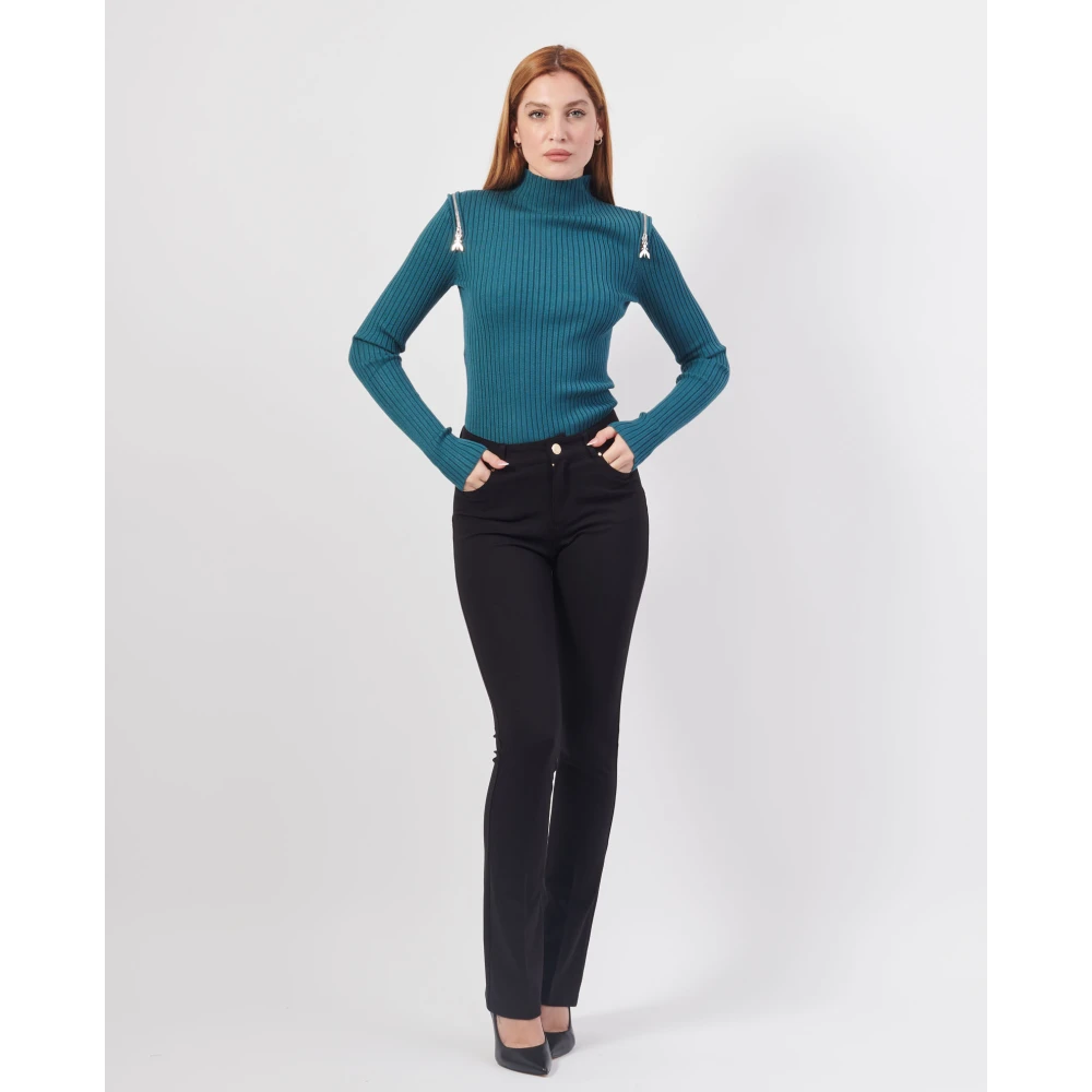Fracomina Zwarte Slim Fit 5-Pocket Jeans Black Dames
