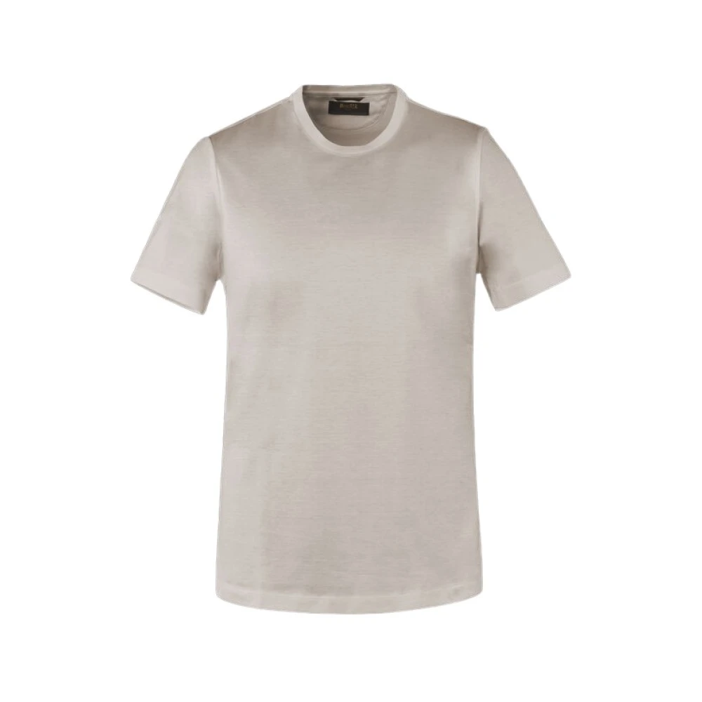 Moorer Men's Beige T-Shirts, 2XL, Crew-Neck T-Shirt