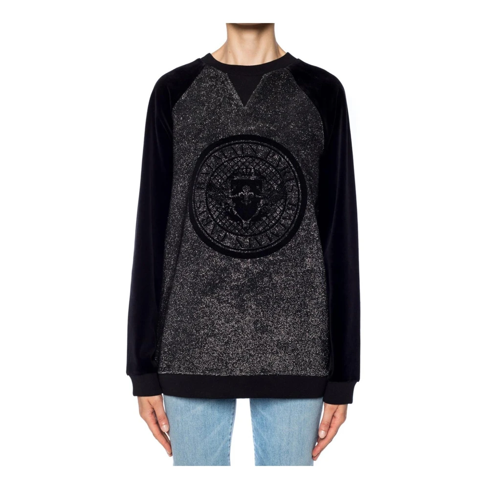 Balmain Dames sweatshirt met lange mouwen Black Heren