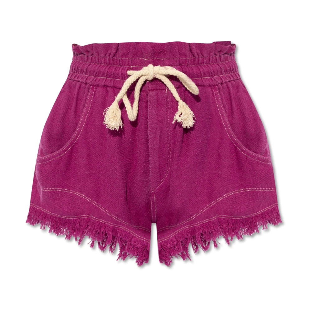 Isabel Marant Étoile Zijden shorts 'Talapiz' Purple Dames