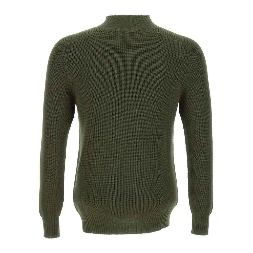 Gran Sasso Wollen Trui Rain Wool Line Green Heren