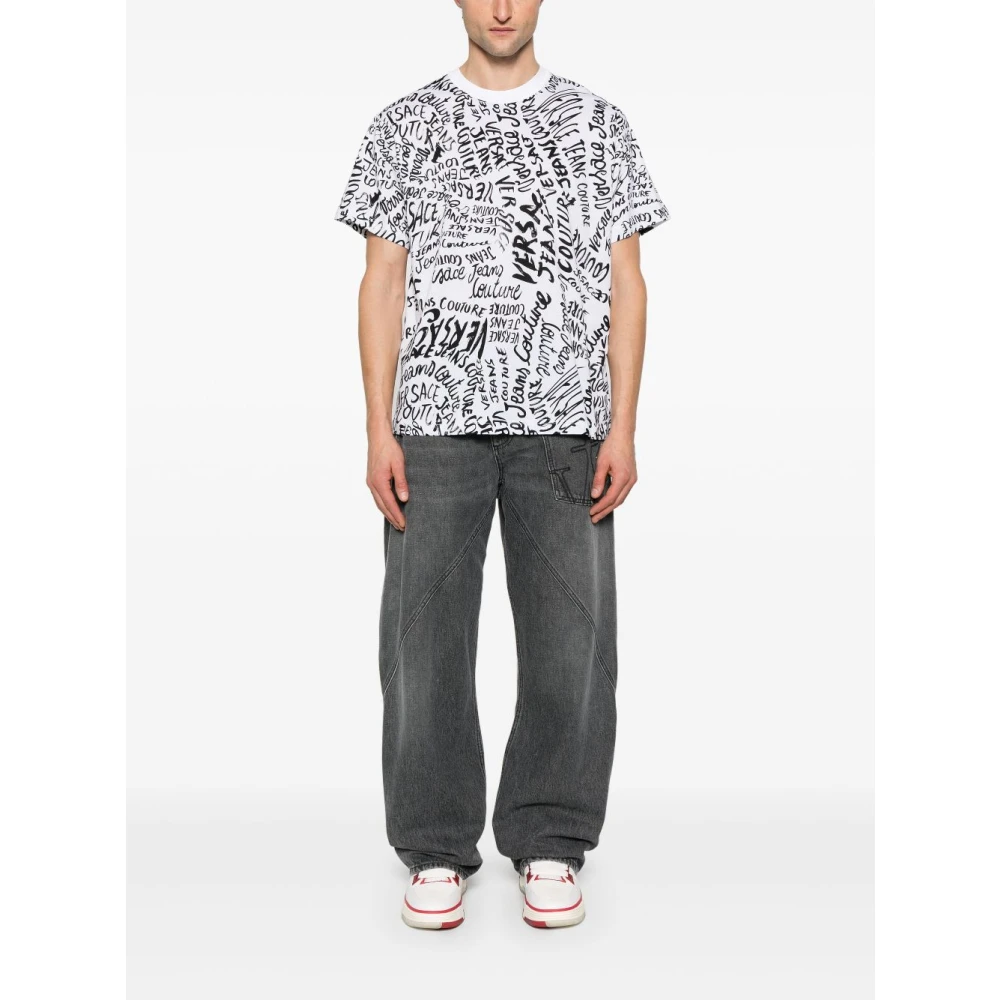 Versace Jeans Couture Heren T-shirts & Polo's in Zwart Multicolor Heren