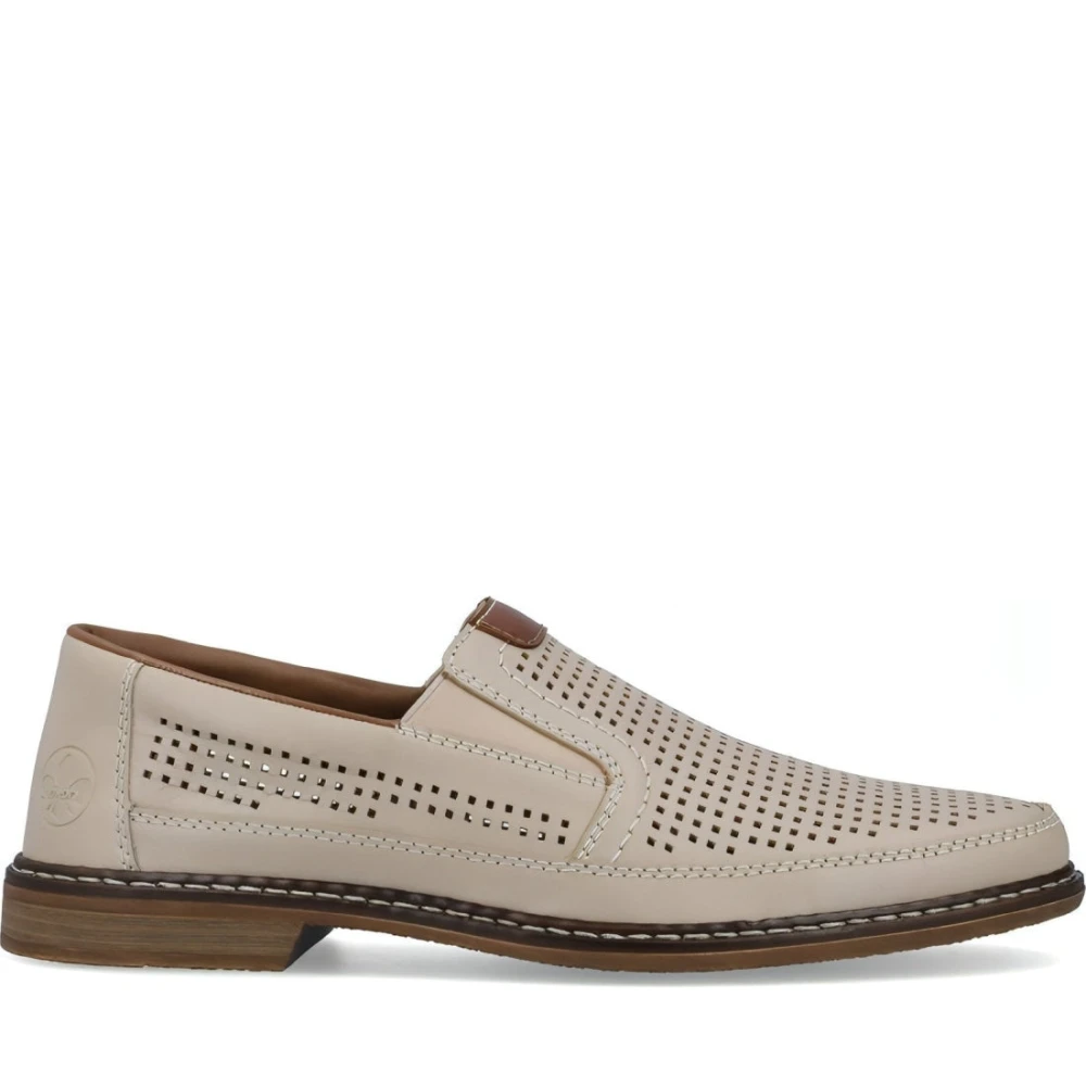 Rieker Men's Beige Classic Formal Business Shoes - Loafers - 7 Uk - Shoes