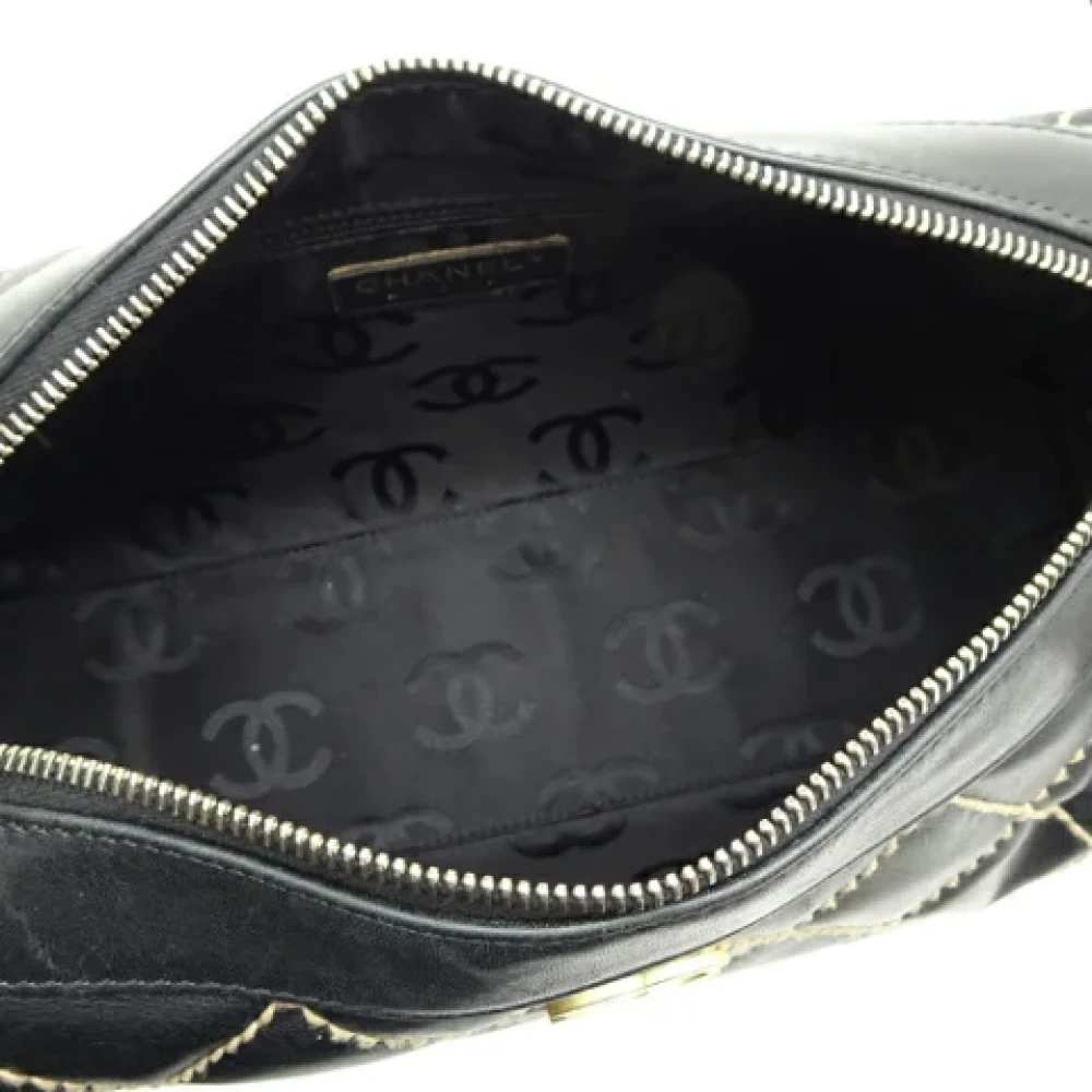 Chanel Vintage Pre-owned Leather handbags Black Dames