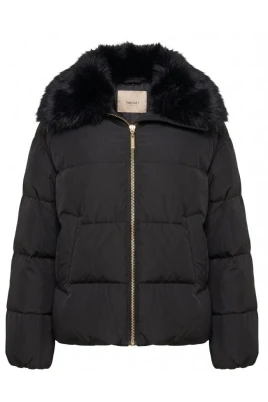 Faux-fur Collar Padded Jacket