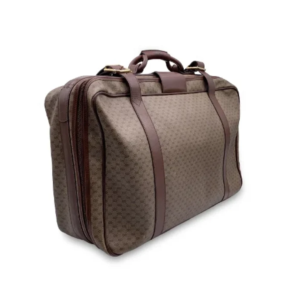 Gucci Vintage Pre-owned Canvas gucci-bags Brown Dames