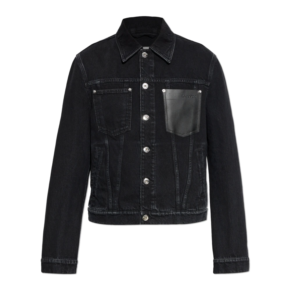 Lanvin Zwarte Jas voor Mannen Aw24 Black Heren