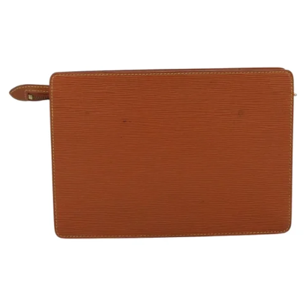 Louis Vuitton Vintage Pre-owned Leather clutches Brown Dames