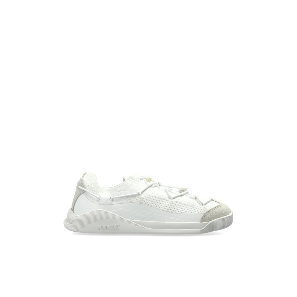 Moon Boot Unisex Bianco - Mb Moonlight Mesh Panel Sneakers, Size: Eu - 40 - Immagine 5