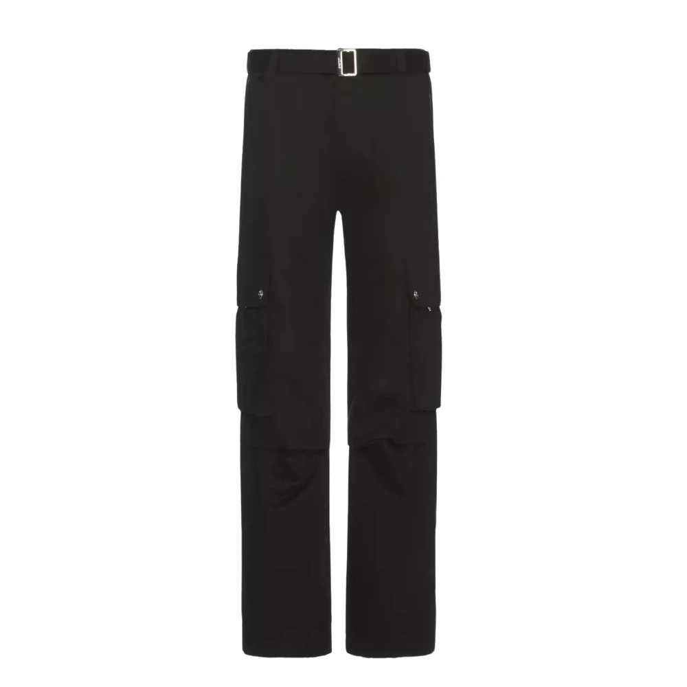 Jacquemus Black Straight Trousers, Male, M, Le Cargo Trousers