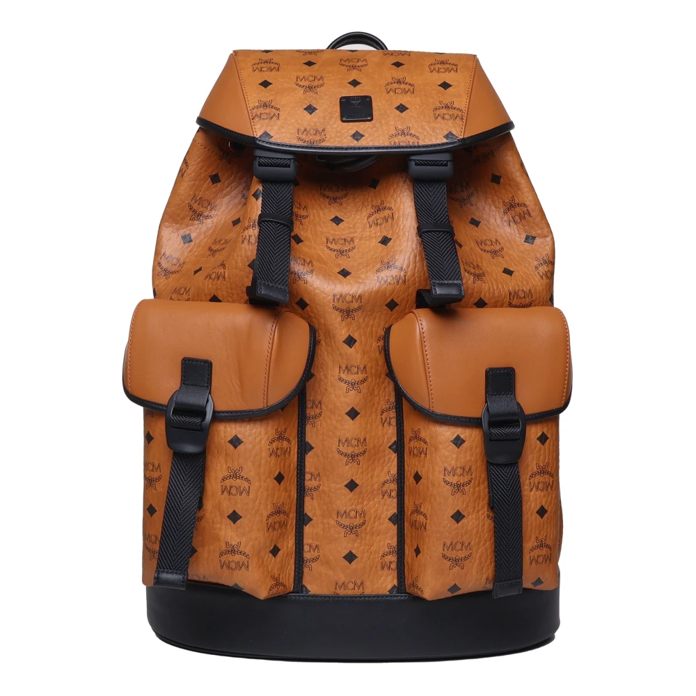 MCM Brandenburg rugzak in Cognac Brown Heren