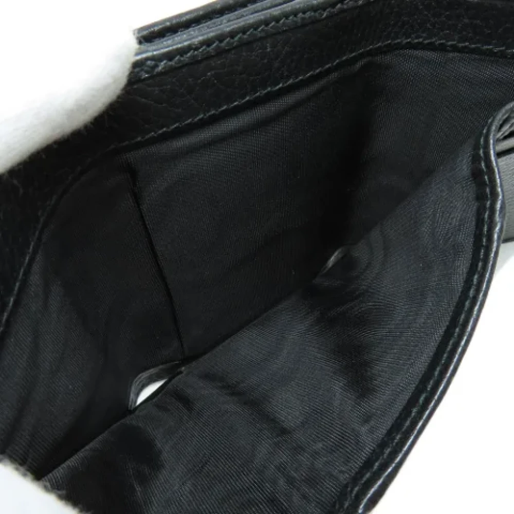 Gucci Vintage Pre-owned Leather wallets Black Dames