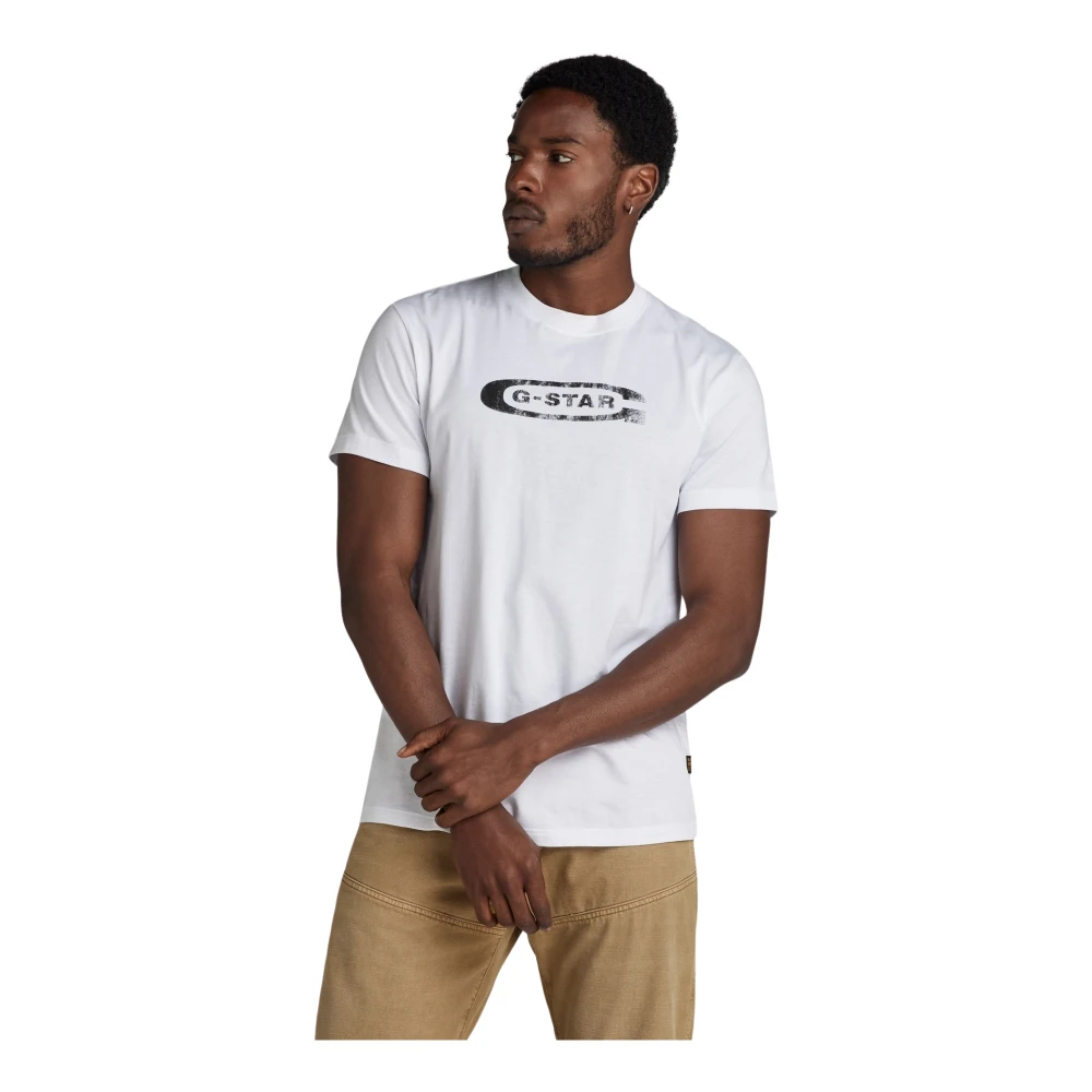 G-Star Vintage Logo T-shirt met korte mouwen White Heren