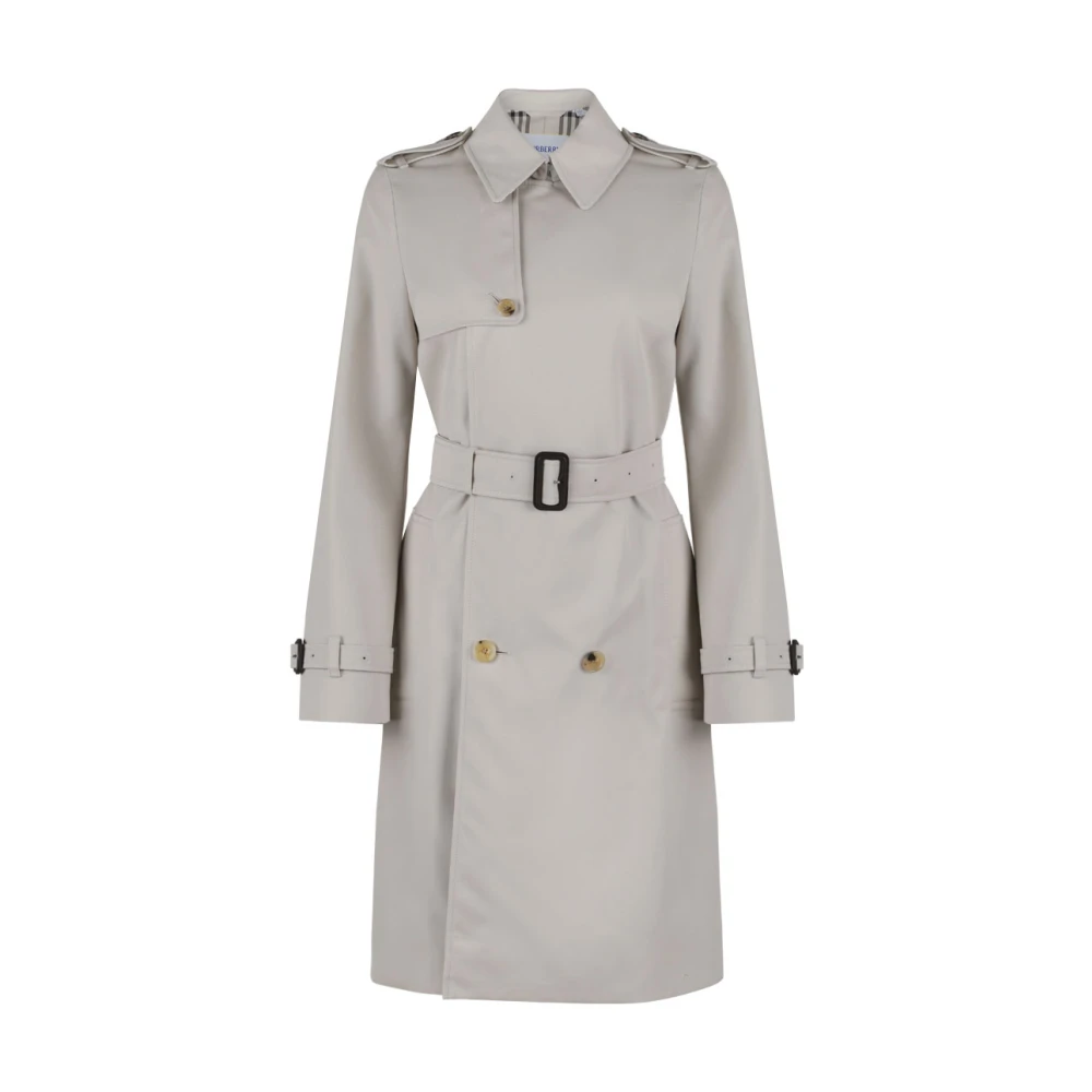 Burberry Taupe Midi Trench Coat Beige Dames