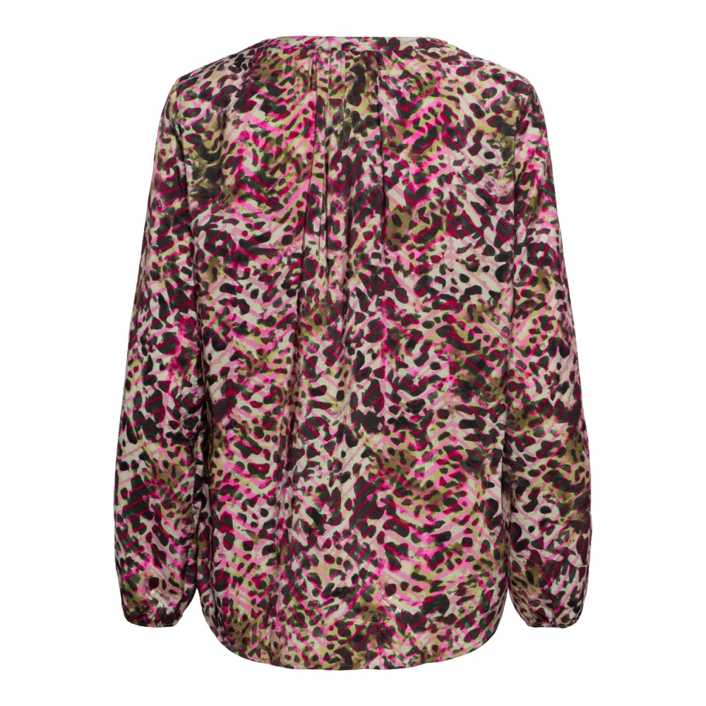 &Co Woman Bloes met lange mouwen en ruches Multicolor Dames