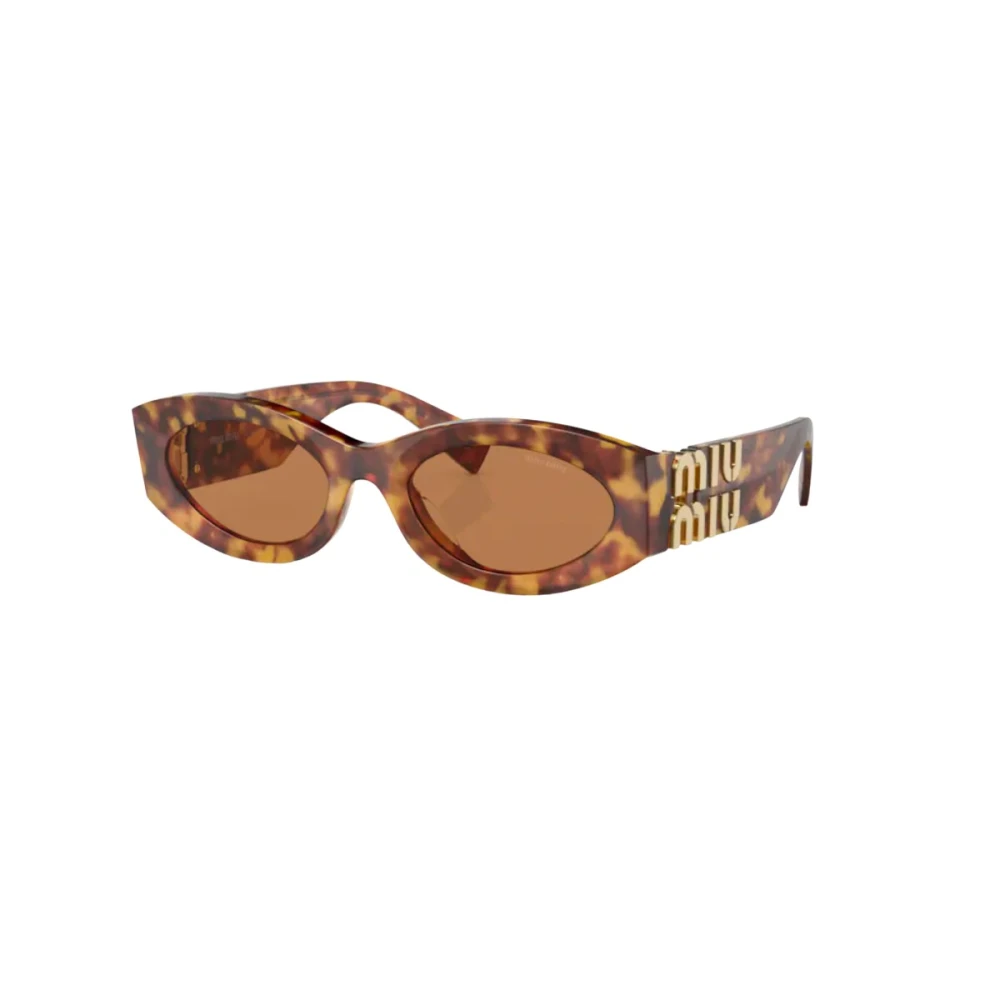 Miu Miu MIU MIU 11Ws Light Havana/Gold Brun Unisex