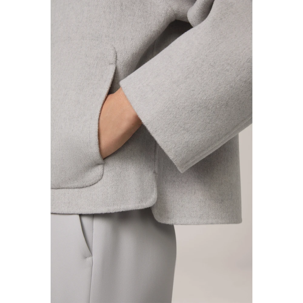 Windsor Doubleface Jack met Hemdkraag in Grijs Gray Dames