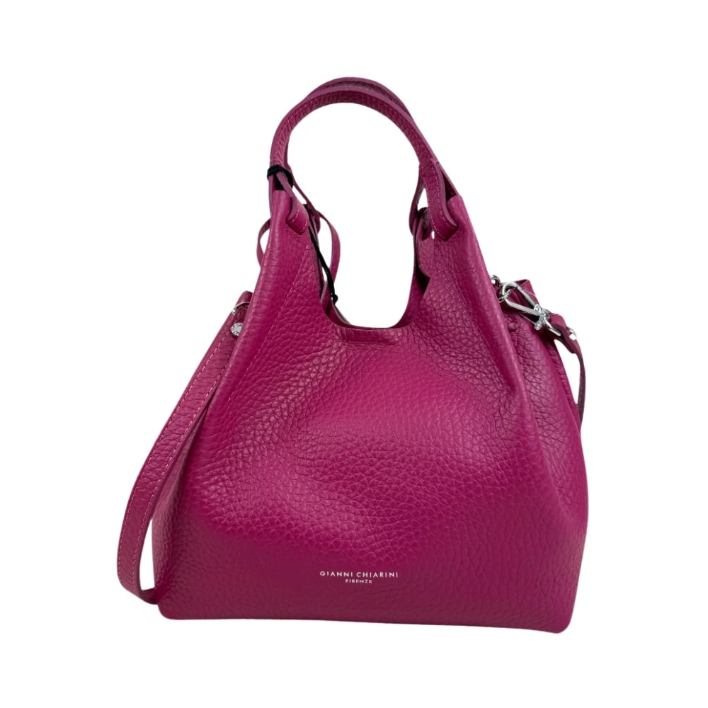 Gianni Chiarini Women's Purple Shopping Bags, One Size, Dua 2 Manici + Tracolla Piccola