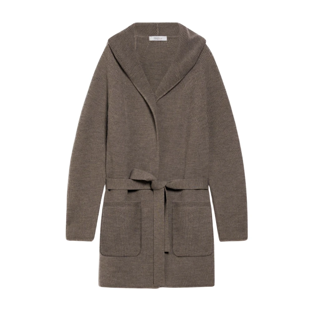 Max Mara Luxe Hoodie Vest Brown Dames
