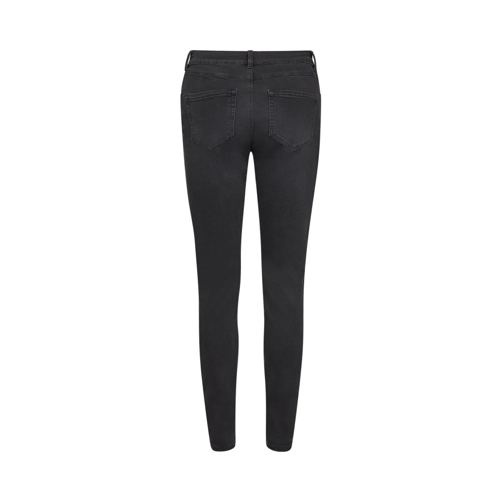 Soyaconcept Casual Slim-Fit Jeans met Zoomdetail Black Dames