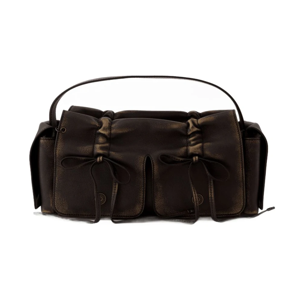 Acne Studios Women's Brown Vintage Leather Shoulder Bag - Handbags - One Size - Bags