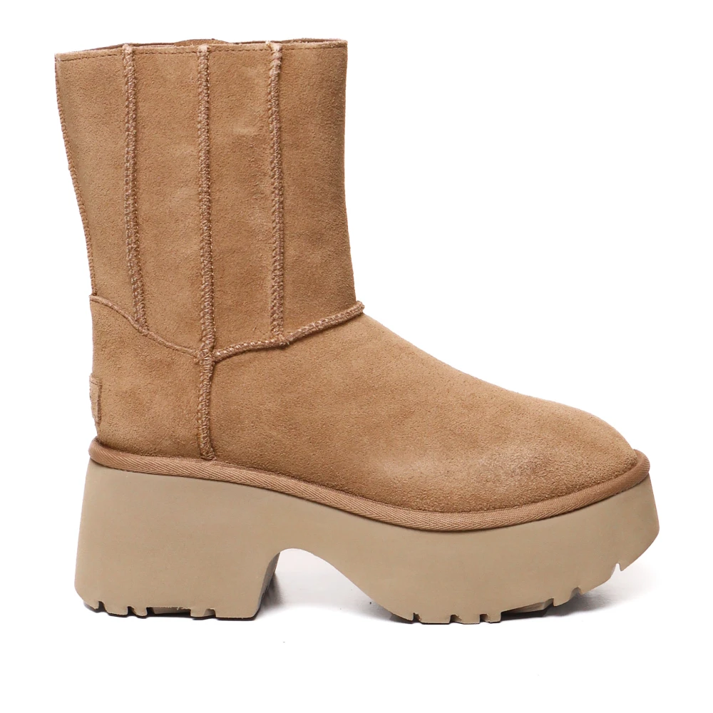 UGG Kastanje Mocka Sandaler med Bred Klack Brown, Dam