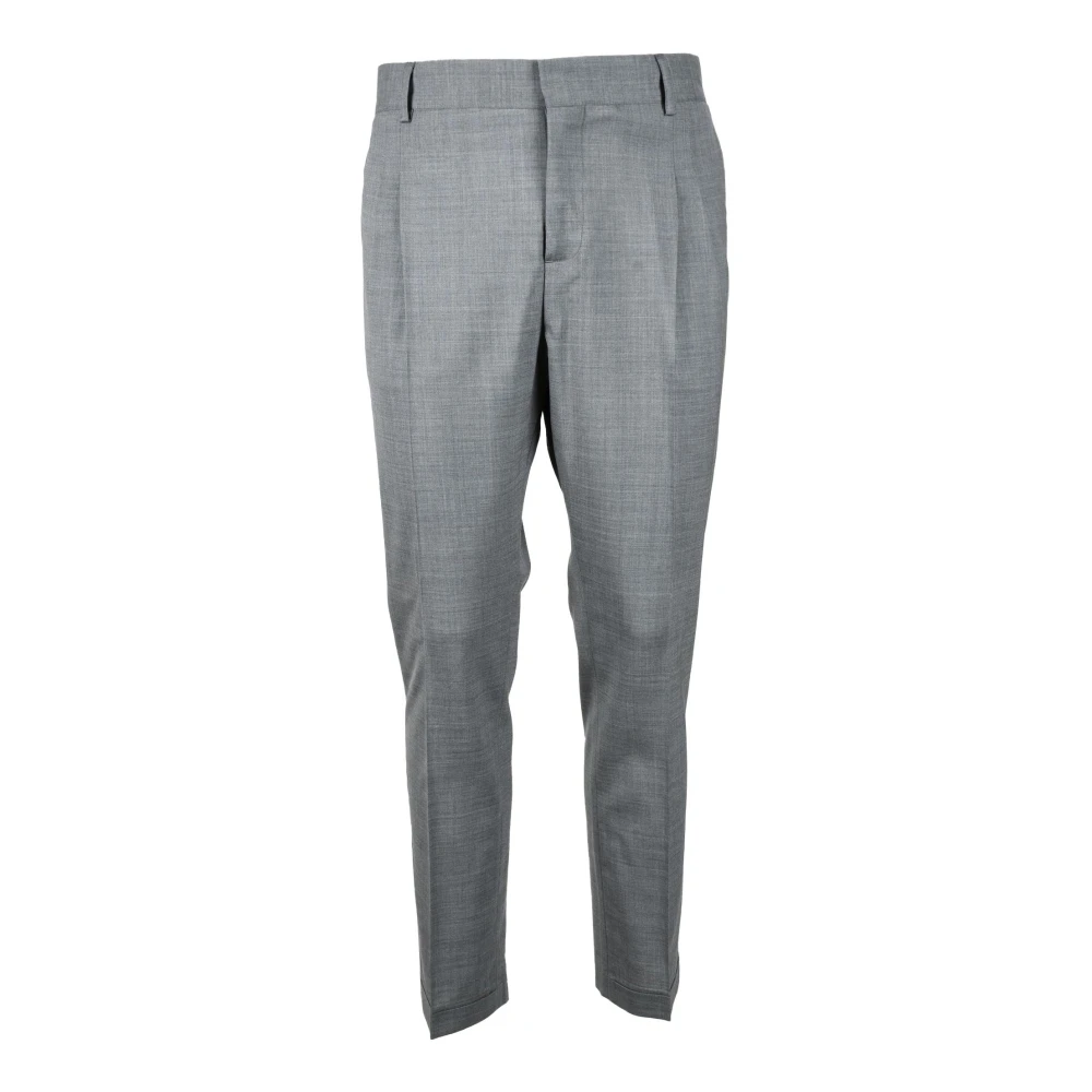 Daniele Alessandrini Elegante Wolmix Stretchbroek Gray Heren