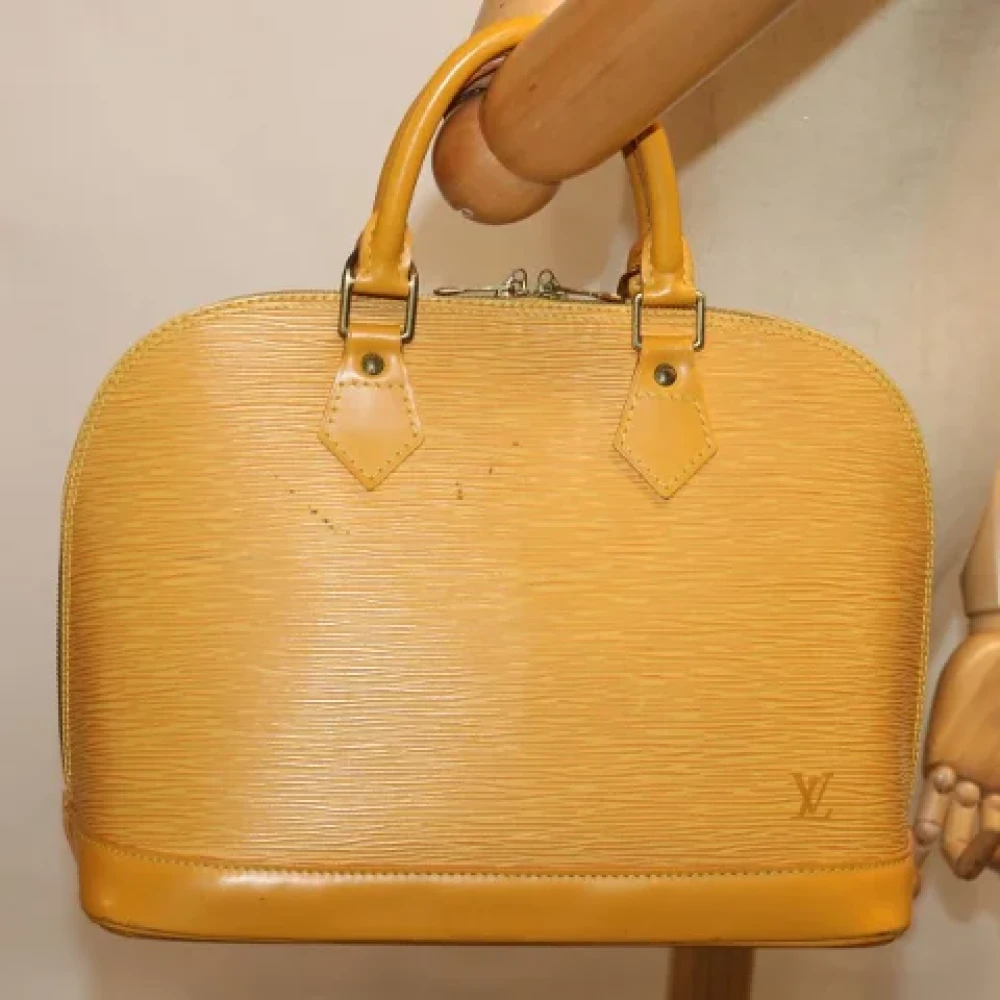 Louis Vuitton Vintage Pre-owned Leather louis-vuitton-bags Yellow Dames