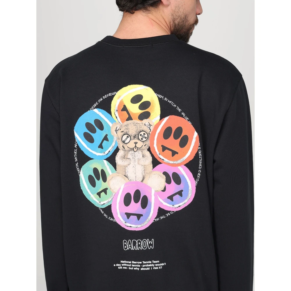 Barrow Fleece Sweatshirt voor Stijlvol Comfort Black Heren