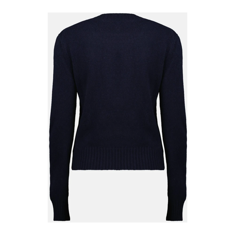 Ami Paris Navy Harttrui Blue Dames