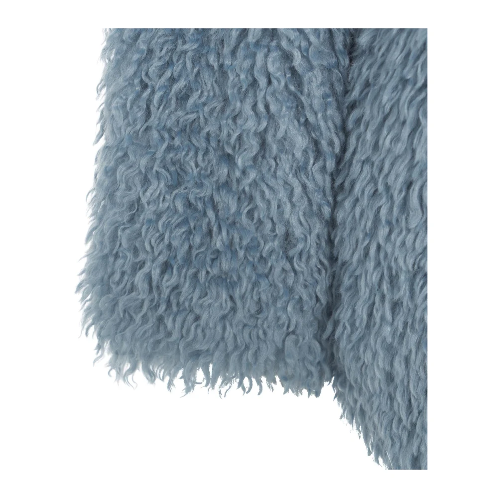 Jakke Blauwe Jassen Aw24 Model Hoogte 178cm Blue Dames