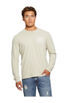 tshirt-en-coton-avec-logo-beige-col-rond