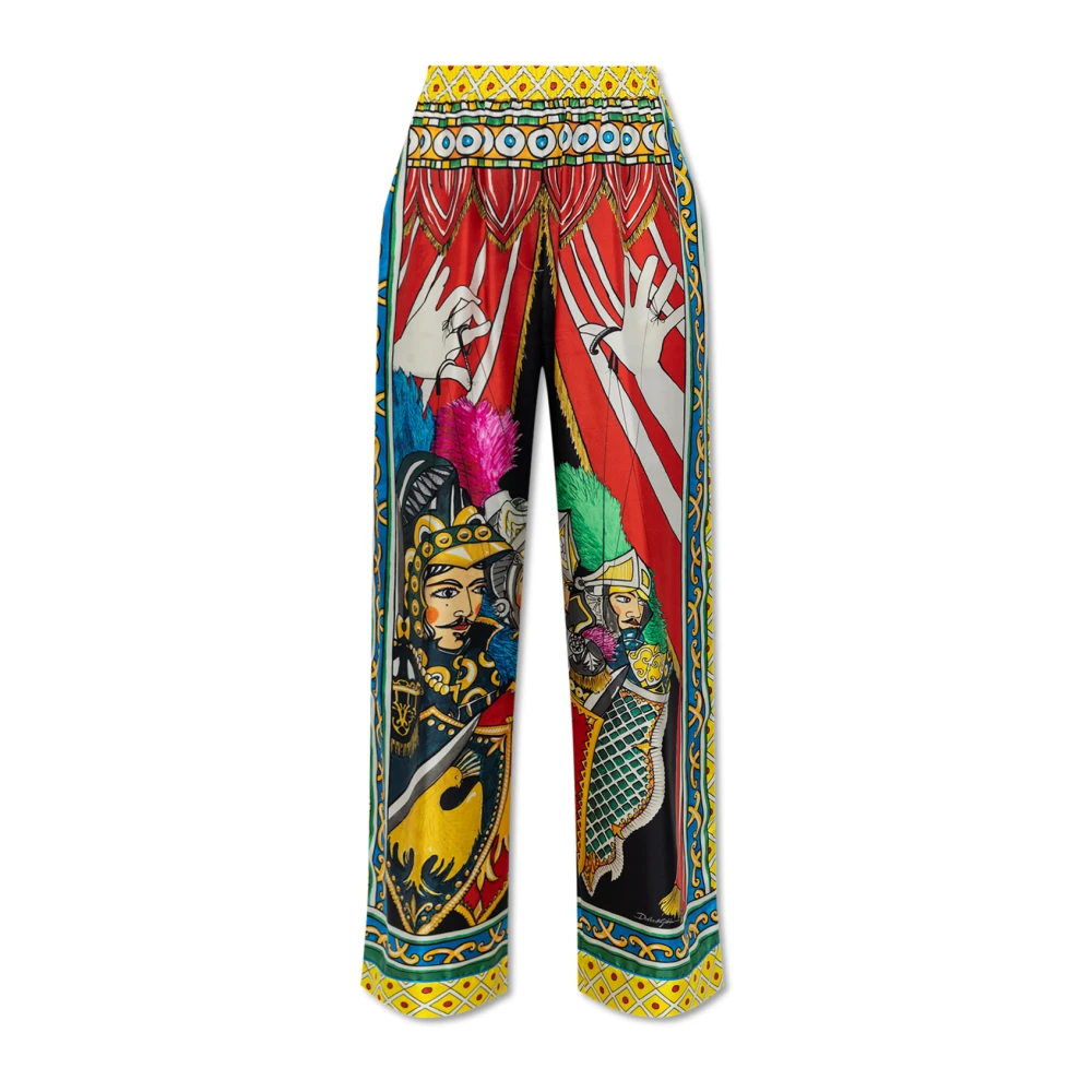 Dolce & Gabbana Donna Multicolor Pantaloni, E, M, New,