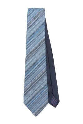 cravate-bleue-a-motifs-avec-papillon-en-jacquard