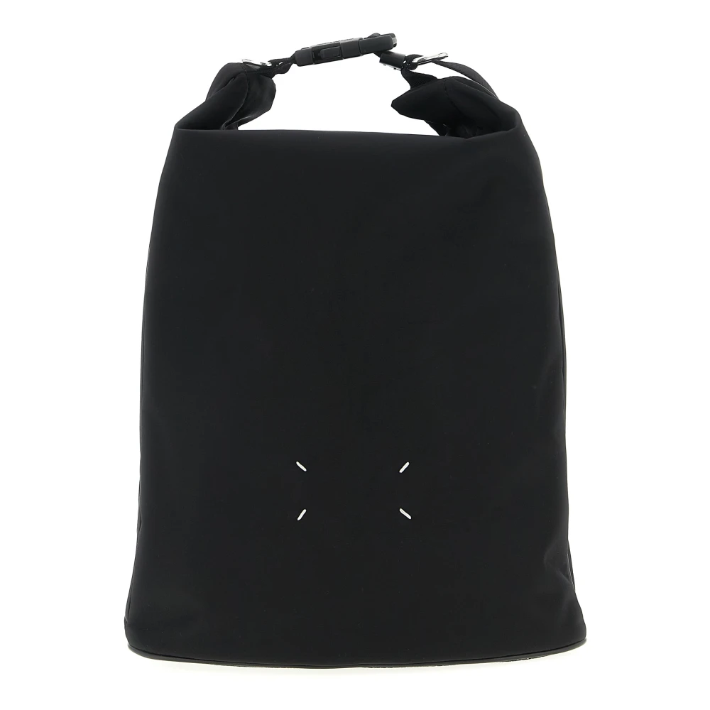 Maison Margiela Men's Black High Tech Roll Up Backpack