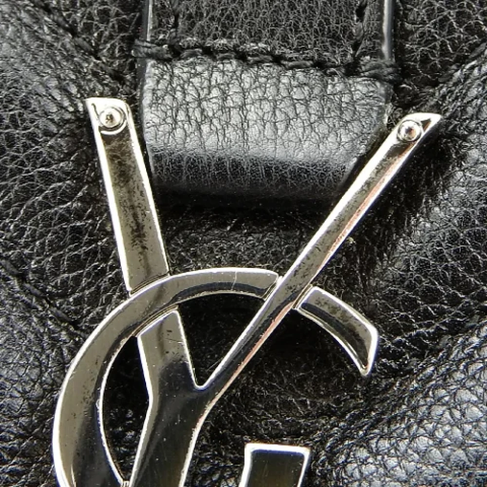 Yves Saint Laurent Vintage Pre-owned Leather shoulder-bags Black Dames
