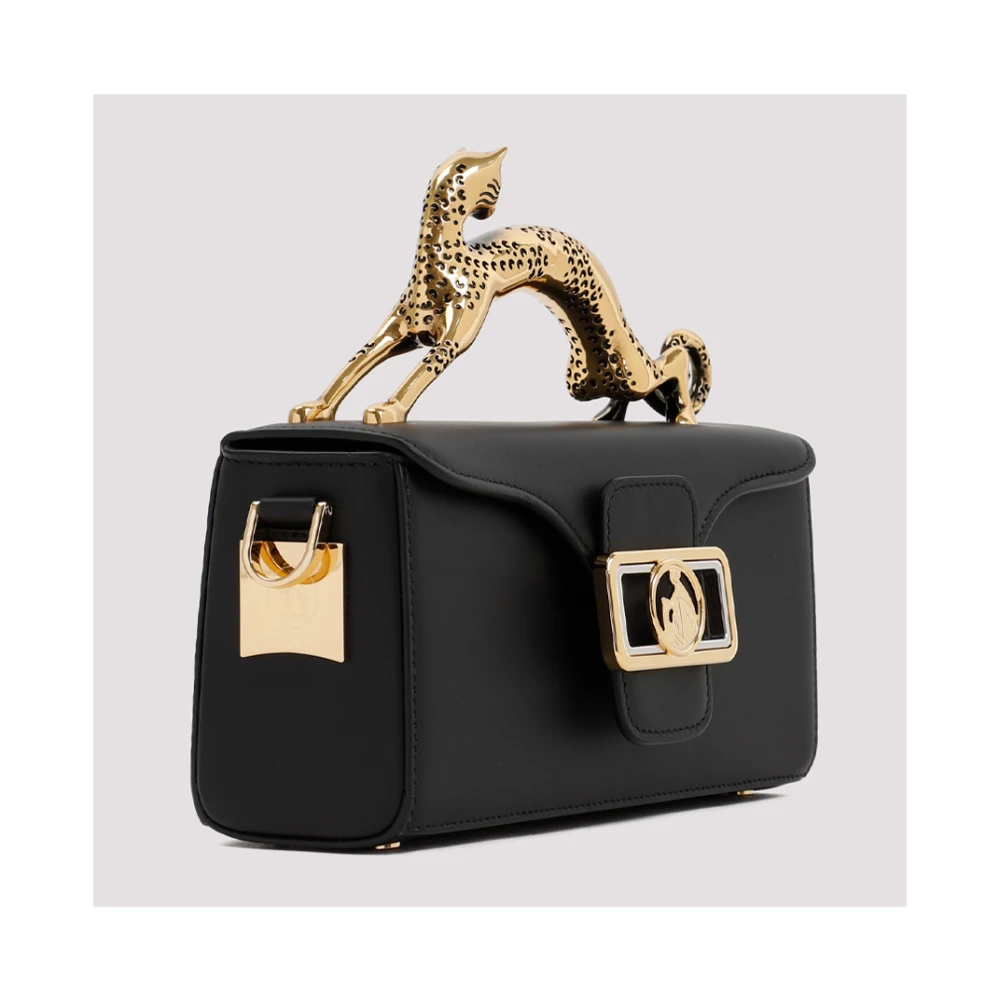 Lanvin Zwarte Kattenhandtas Black Dames