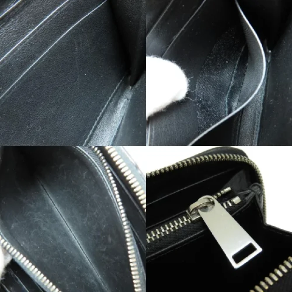 Bottega Veneta Vintage Pre-owned Leather wallets Black Dames
