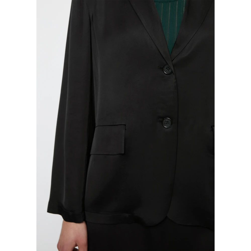 Marc O'Polo Satin blazer relaxed Green Dames