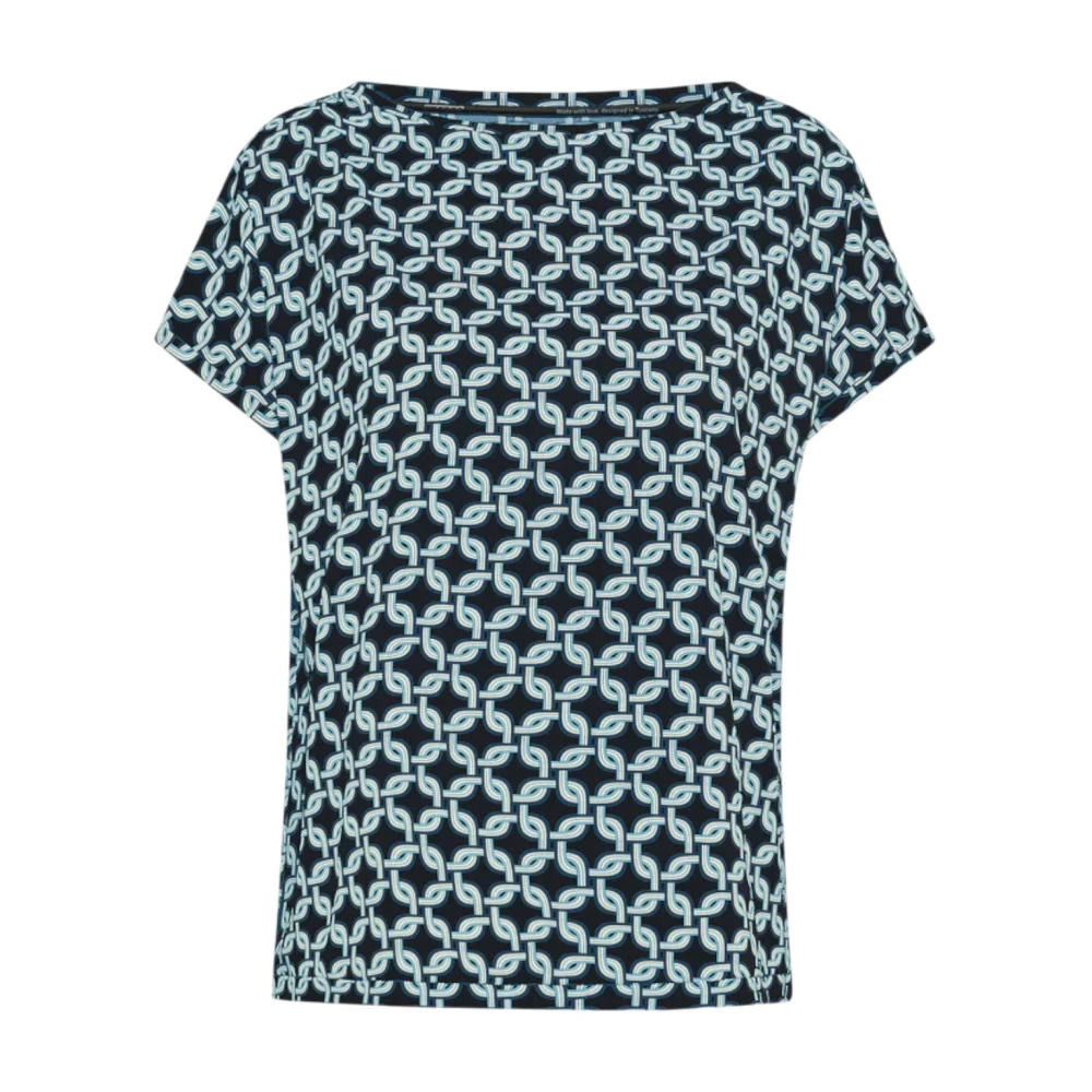 Rrd Women's Blue T-Shirts, S, Lace Square Shirty
