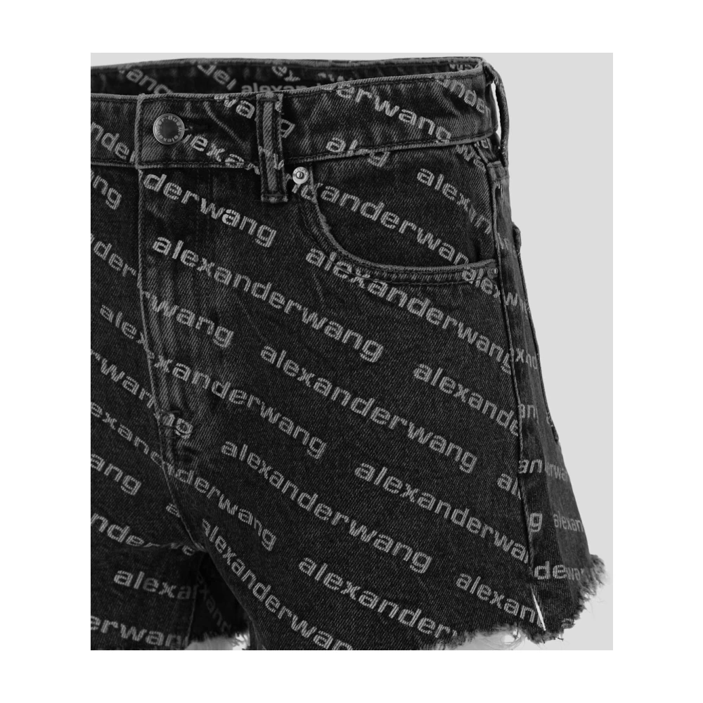 alexander wang Katoenen short met Bite-stijl Gray Dames