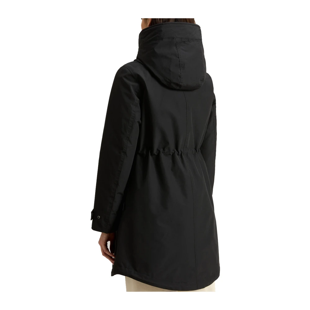 Woolrich Zwarte 3-in-1 waterbestendige jas Black Dames