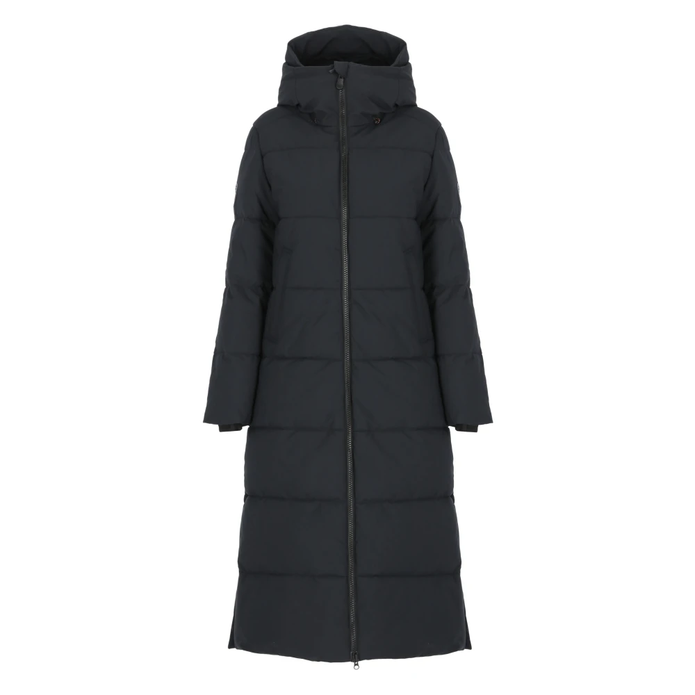 Save The Duck Zwarte Gewatteerde Hoodiejas Black Dames