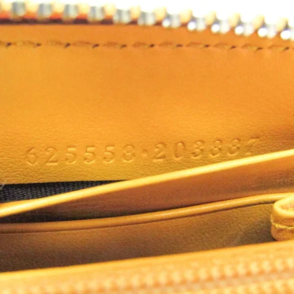 Gucci Vintage Pre-owned Leather wallets Yellow Dames