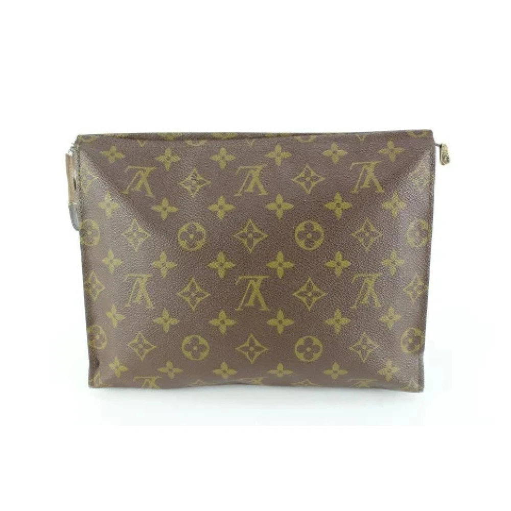 Louis Vuitton Vintage Canvas LV Väskor, Begagnade, Tillverkade i Frankrike Brown, Dam