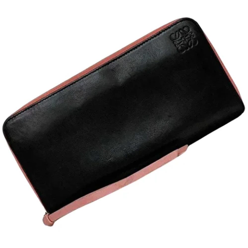 Loewe Pre-owned Leather wallets Black Dames