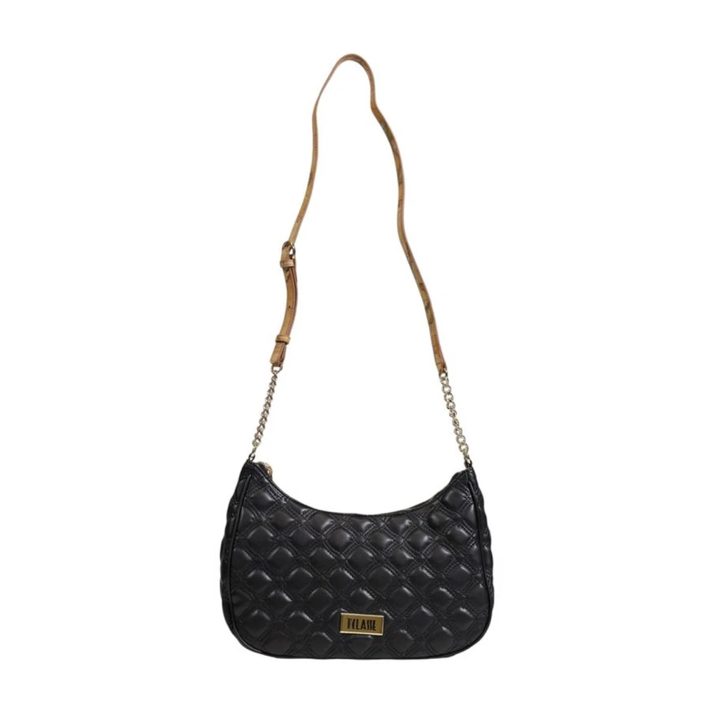 Alviero Martini 1a Classe Polyethyleen handtas met katoenen details Black Dames