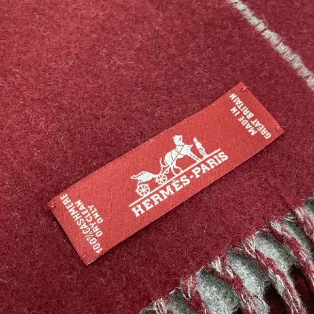 Hermès Vintage Pre-owned Fabric scarves Gray Dames